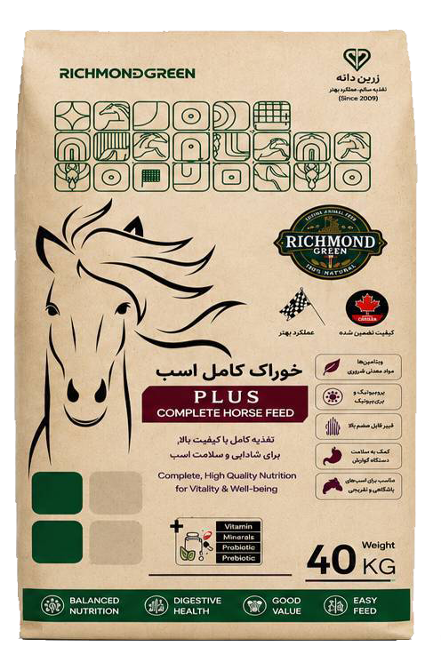 خوراک کامل اسب - پاکت ۴۰ کیلویی - PLUS